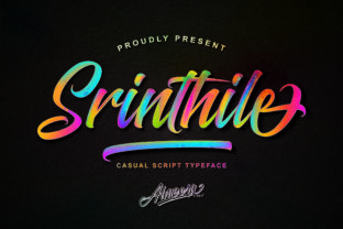 Srinthile Script: A Handwritten Font That Feels Like a Warm Welcome