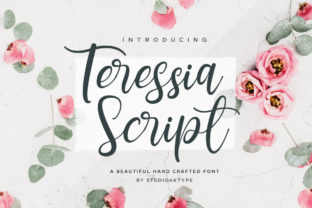 Teressia Script: A Handwritten Font for Editorial Elegance