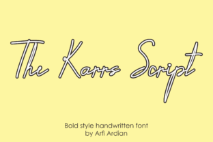 The Karrs Script: A Bold Handwritten Font for Web Design